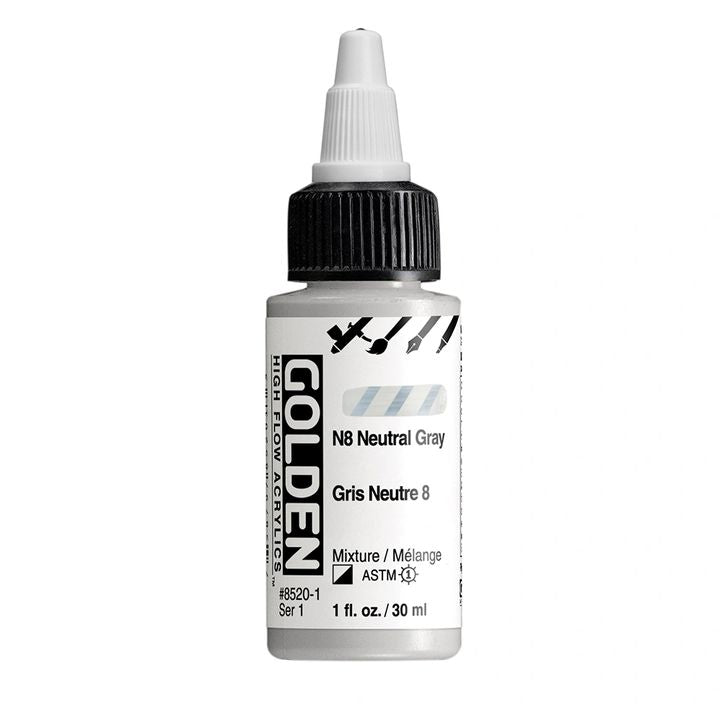 GOLDEN High Flow akrilna boja, 30 ml, svestrana boja za crtanje i slikanje detalja.