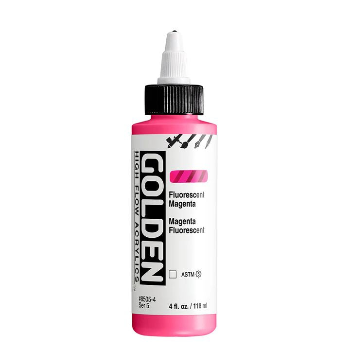 Akrilna boja GOLDEN High Flow Fluorescent 118 ml – 8505 Magenta