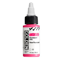 Akrilna boja GOLDEN High Flow Fluorescent 30 ml – 8570 Roze