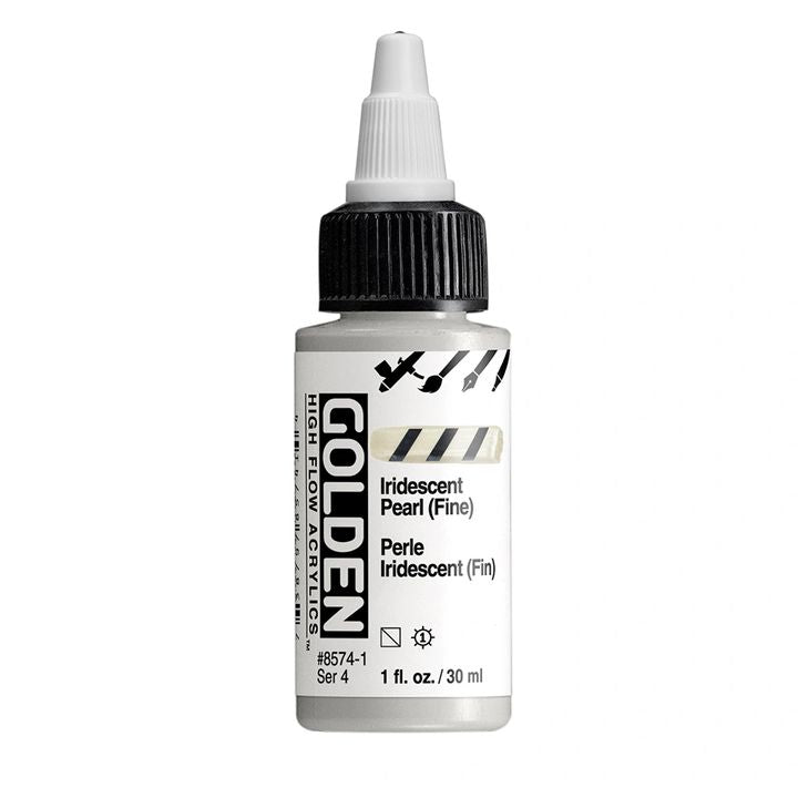 Akrilna boja GOLDEN High Flow Iridescent 30 ml – 8574 Biserna Fina