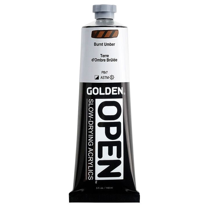 Umjetnička akrilna boja GOLDEN OPEN, 148 ml, za profesionalne slikare.