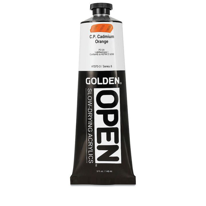 Prikaz GOLDEN OPEN akrilne boje od 148 ml, sporo sušeća tehnologija.