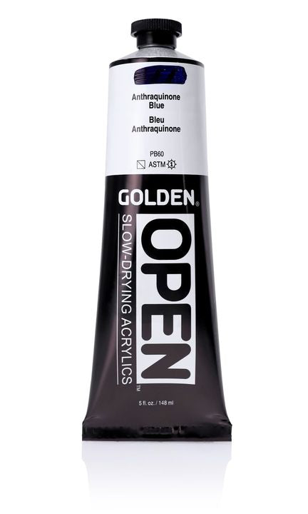 Tuba GOLDEN OPEN akrilne boje od 148 ml, sporo sušeća formula za umjetnike.