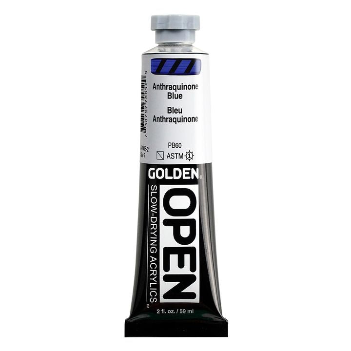 Tuba GOLDEN OPEN akrilne boje od 59 ml, idealna za tehnike dugotrajnog slikanja.