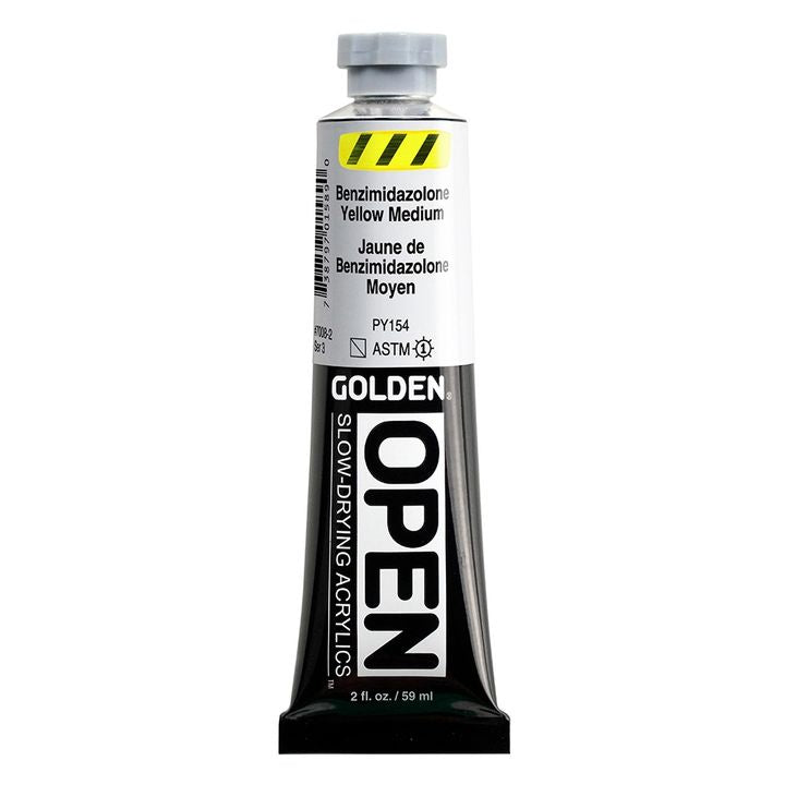 Detaljan prikaz tube GOLDEN OPEN akrilne boje, zapremine 59 ml.