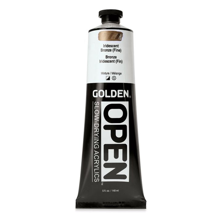 Akrilna boja GOLDEN OPEN Slow-Drying Iridescent 148 ml – 7481 Bronzana Fina