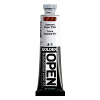 Akrilna boja GOLDEN OPEN Slow-Drying Iridescent 59 ml – 7482 Bakarna Fina