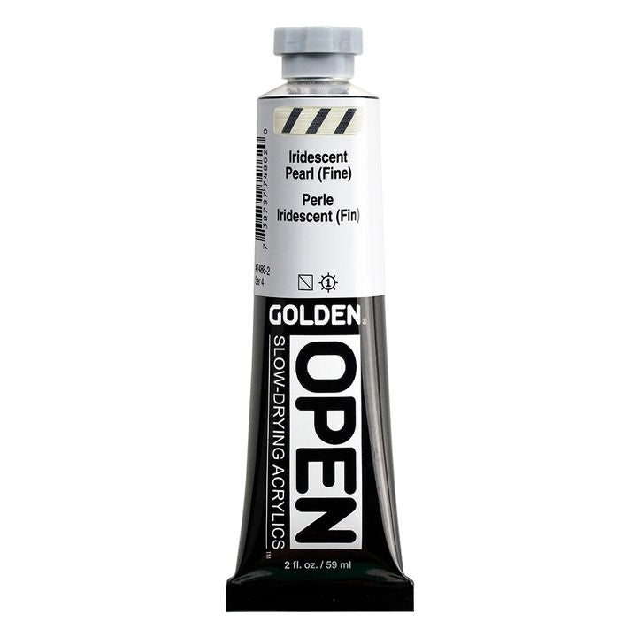 Akrilna boja GOLDEN OPEN Slow-Drying Iridescent 59 ml – 7486 Biserna Fina