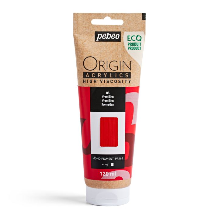 Pebeo ORIGIN akrilna boja 120 ml u tubi, narandžasta nijansa