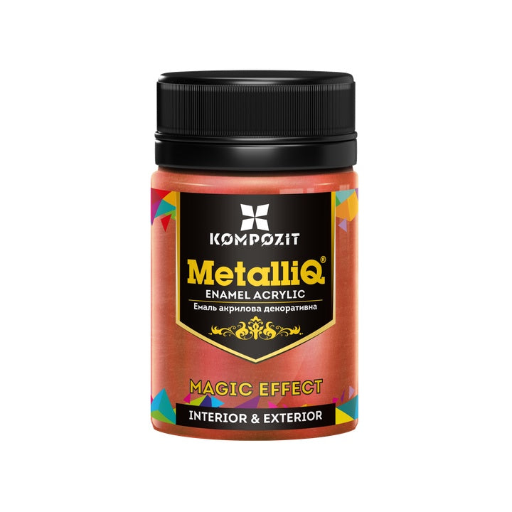 Akrilna boja s metalik efektom 70 g, set raznih metalik nijansi za umjetnike.