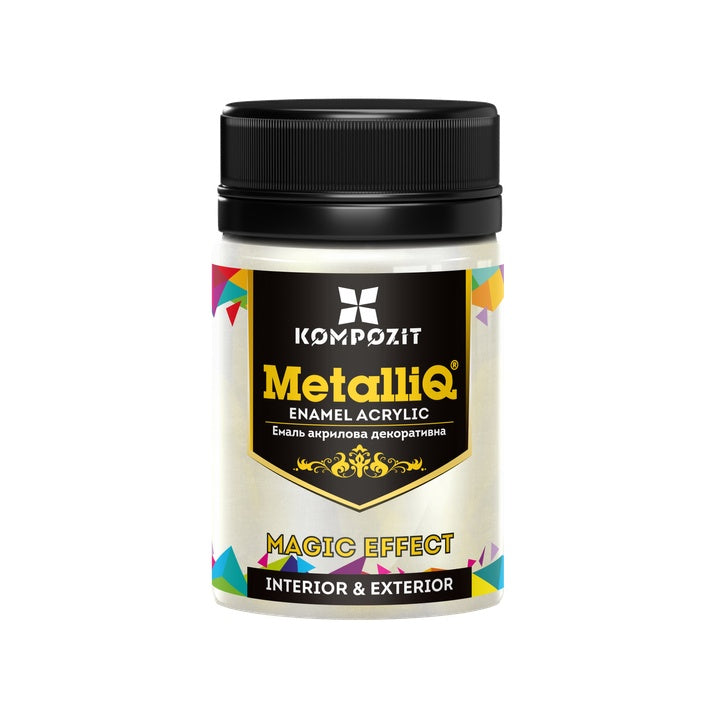 Akrilna boja s metalik efektom 70 g, crvena metalik nijansa za dekoracije.