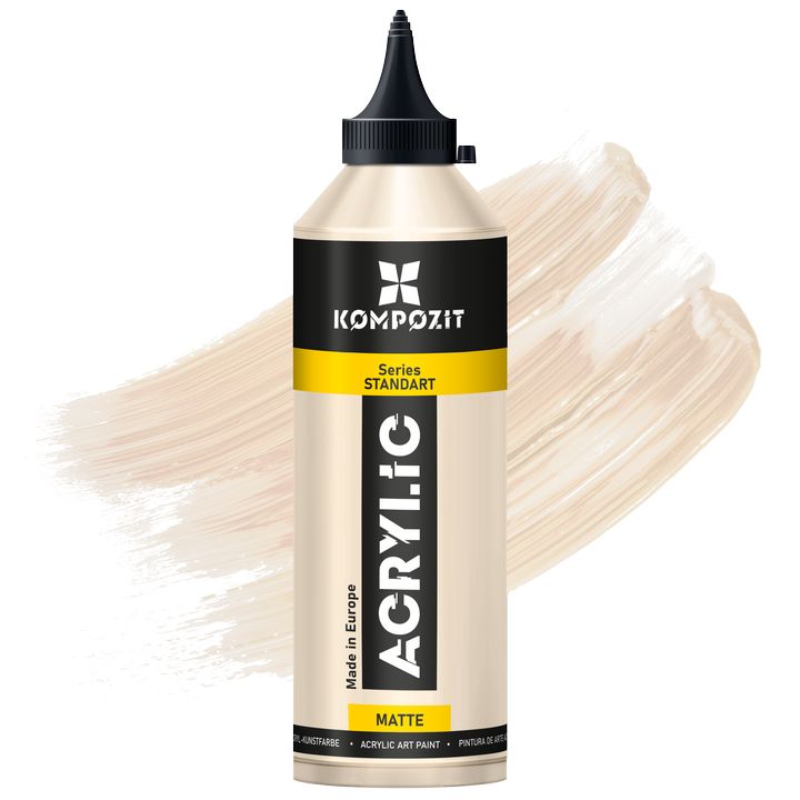 Plastična boca STANDART Kompozit akrilne boje od 500 ml, žuta nijansa.