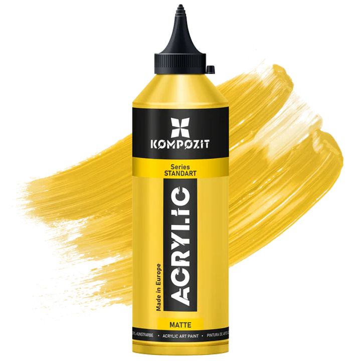 Plastična boca STANDART Kompozit akrilne boje od 500 ml, narandžasta nijansa.