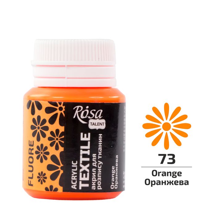 Kolekcija ROSA TALENT fluorescentnih boja za tekstil od 20 ml