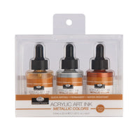 Akrilna tinta Royal & Langnickel metalik boje 3 x 30 ml — slika 1