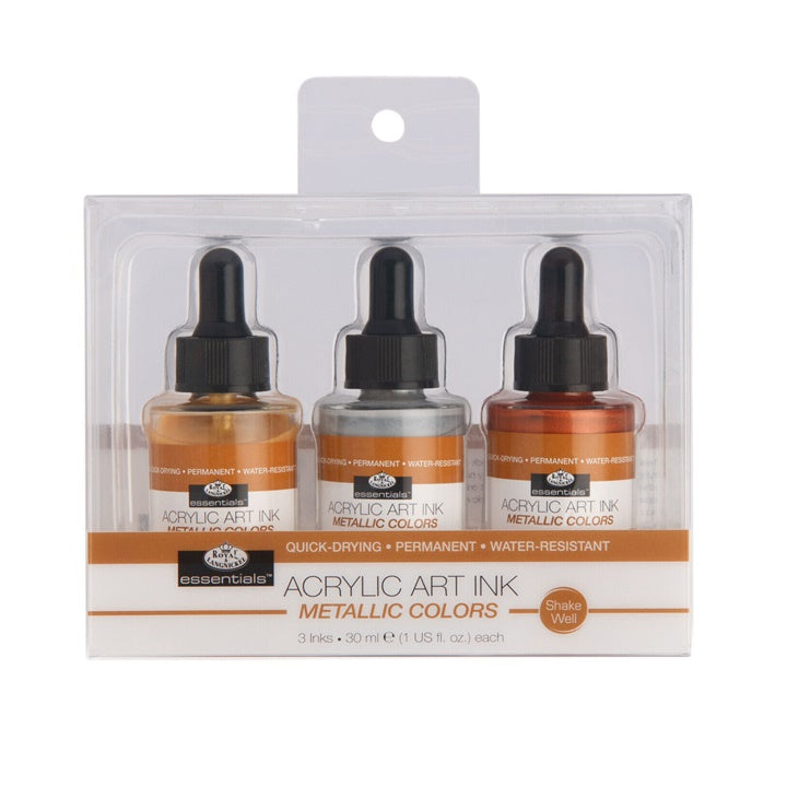 Akrilna tinta Royal & Langnickel metalik boje 3 x 30 ml — slika 1