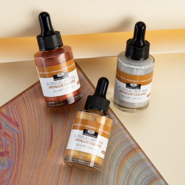 Akrilna tinta Royal & Langnickel metalik boje 3 x 30 ml — slika 5