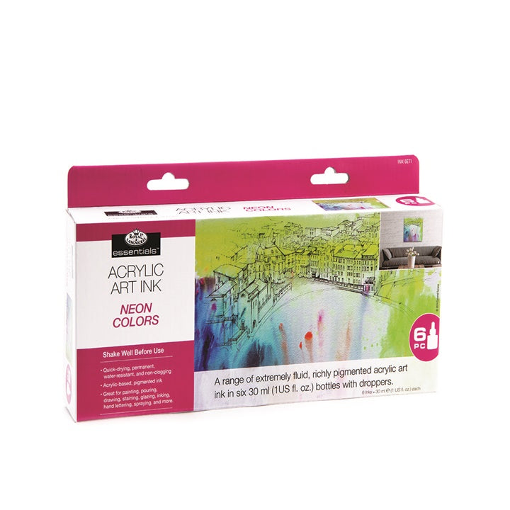 Akrilna tinta Royal & Langnickel neon boje 6 x 30 ml — slika 1