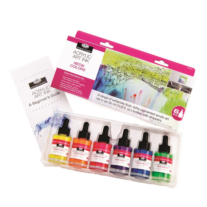 Akrilna tinta Royal & Langnickel neon boje 6 x 30 ml — slika 2