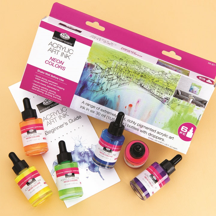 Akrilna tinta Royal & Langnickel neon boje 6 x 30 ml — slika 6