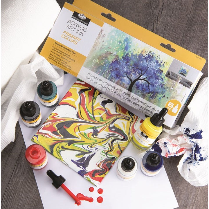 Akrilna tinta Royal & Langnickel osnovne boje 6 x 30 ml — slika 3