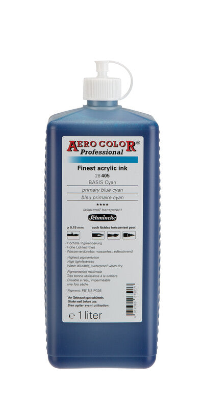 Akrilna tinta Schmincke AERO COLOR Professional 1 l – 405 Primarna plava cijan