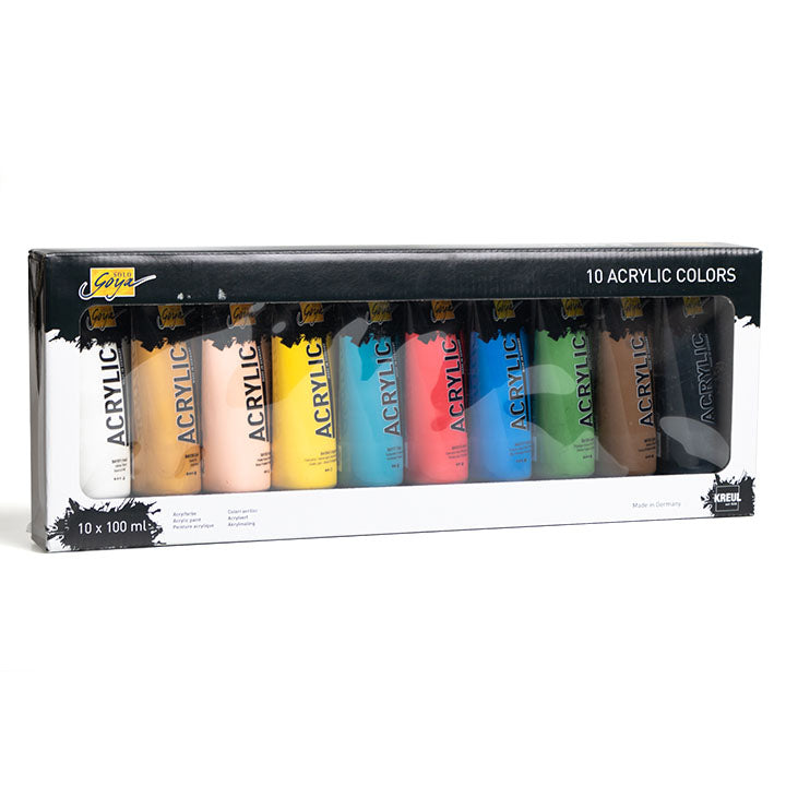 Solo Goya akrilne boje 10 x 100 ml, profesionalni set za umjetnike