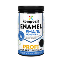 Akrilni emajl KOMPOZIT PROFI Gloss 0,3 l - razne nijanse – Crno