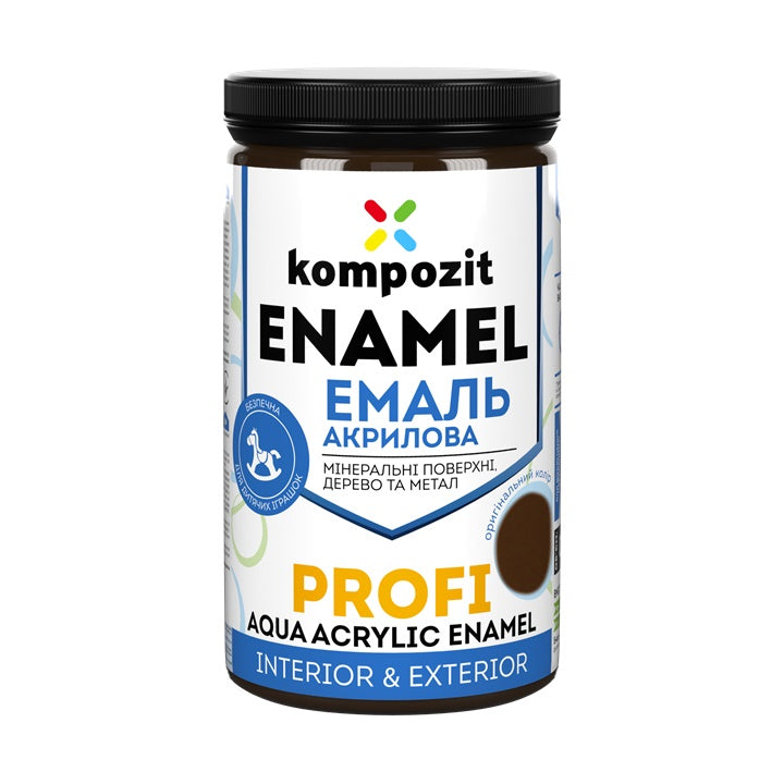 Akrilni emajl KOMPOZIT PROFI Gloss 0,3 l - razne nijanse – Smeđa