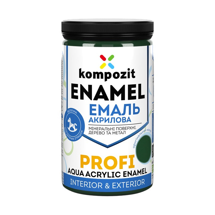Akrilni emajl KOMPOZIT PROFI Gloss 0,3 l - razne nijanse – zelena