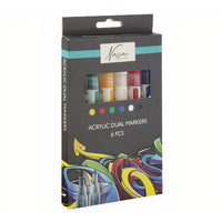 Akrilni markeri DUAL Nassau Fine Art - set od 6 kom — slika 1