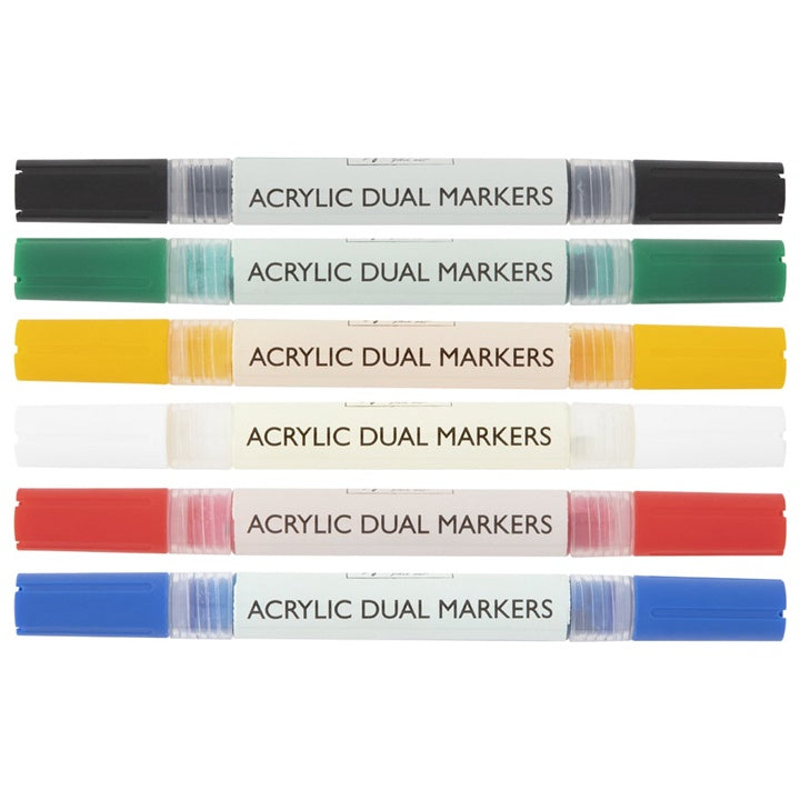 Akrilni markeri DUAL Nassau Fine Art - set od 6 kom — slika 2