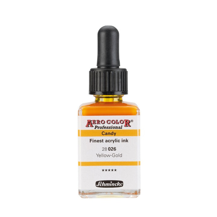 Akrilna tinta Schmincke AERO COLOR Professional Candy 28 ml – 026 Zlatnožuta