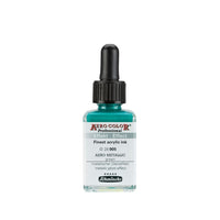 Akrilna tinta Schmincke AERO COLOR Professional Effect 28 ml – 905 AERO METALLIC zelena
