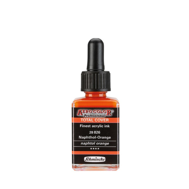 Akrilna tinta Schmincke AERO COLOR Professional Total Cover 28 ml – 826 naphtol narandžasta