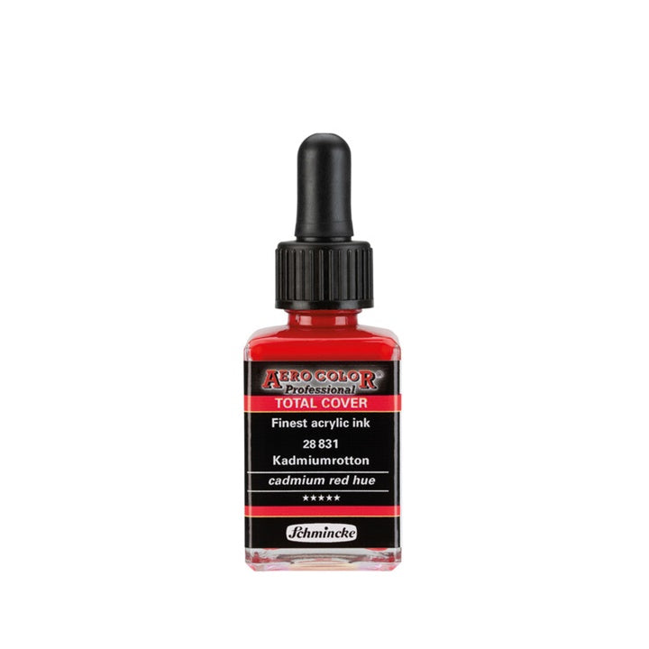 Akrilna tinta Schmincke AERO COLOR Professional Total Cover 28 ml – 831 cadmium crvena hue