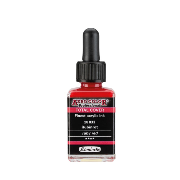 Akrilna tinta Schmincke AERO COLOR Professional Total Cover 28 ml – 833 ruby crvena