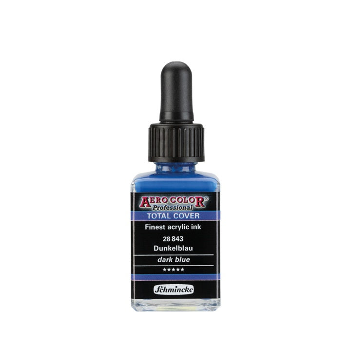 Akrilna tinta Schmincke AERO COLOR Professional Total Cover 28 ml – 843 tamnoplava