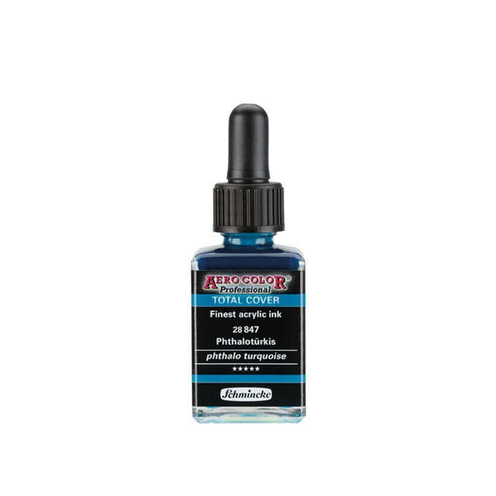 Akrilna tinta Schmincke AERO COLOR Professional Total Cover 28 ml – 847 phthalo tirkizna