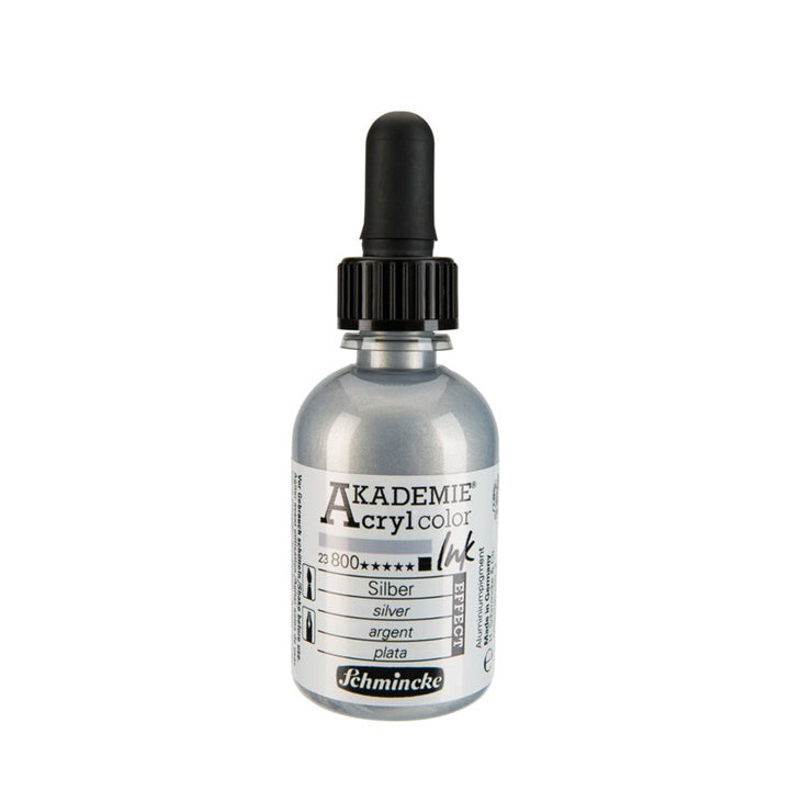 Akrilna tinta Schmincke AKADEMIE 50 ml – 800 srebrna