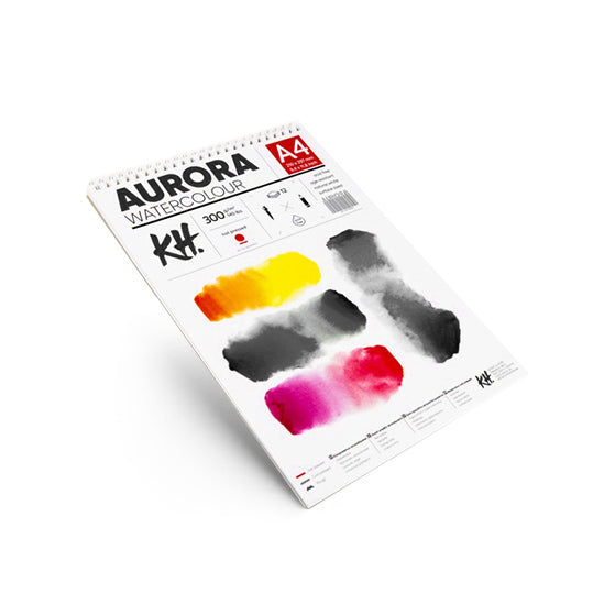 Akvarel blok AURORA hot press sa spiralom - 12 listova — slika 2