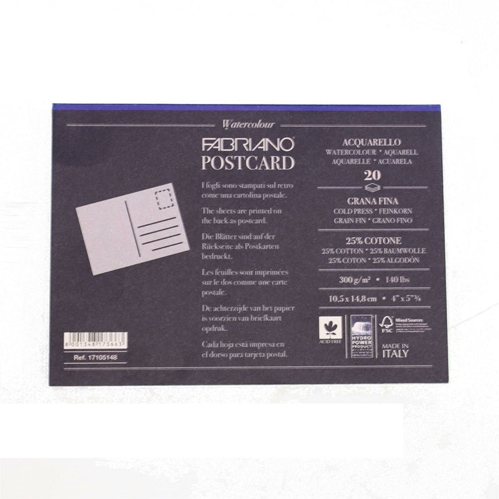 Akvarel blok FABRIANO postcard 20 listova — slika 2