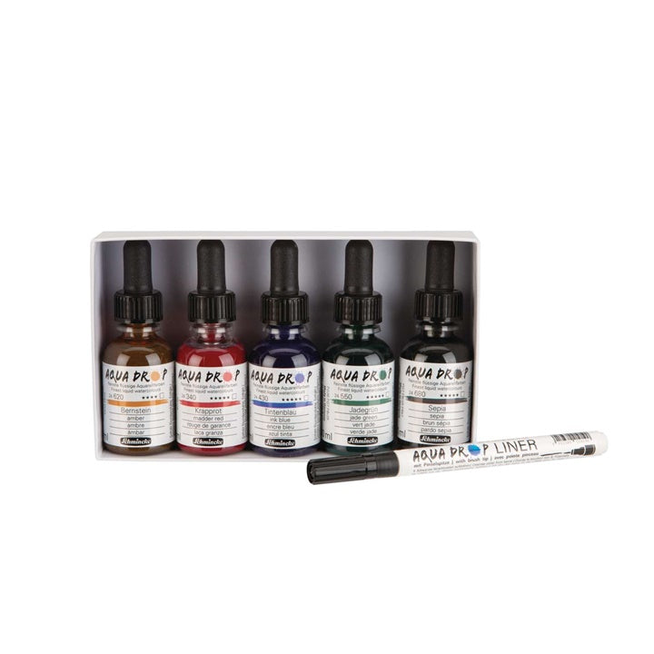 Akvarel boje Schmincke AQUA DROP - set 5 x 30 ml   liner — slika 2