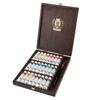Schmincke HORADAM akvarel boje u elegantnoj drvenoj kutiji sa 24 tube od 15 ml.