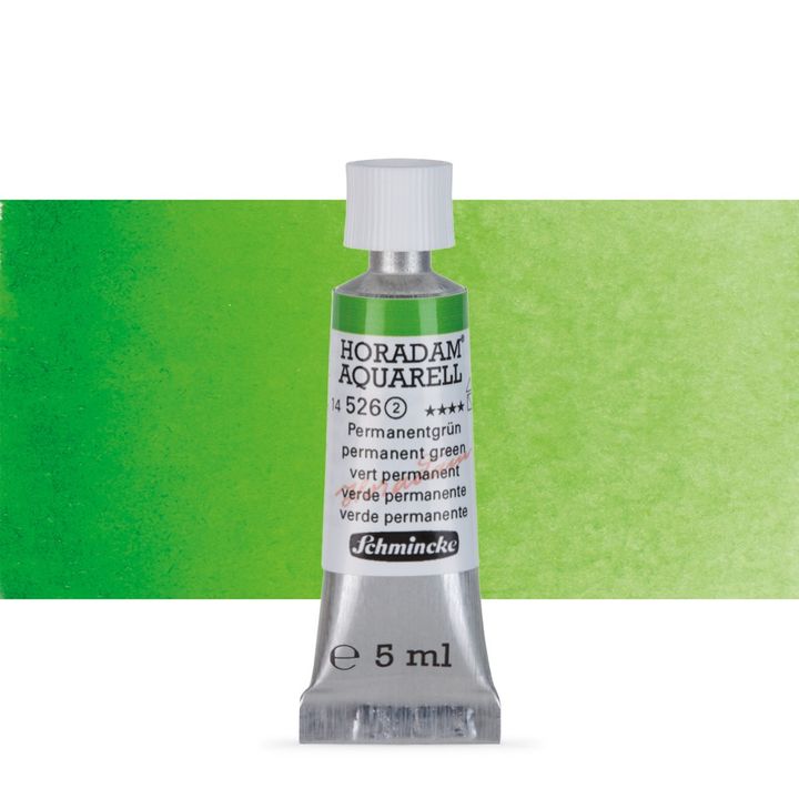 Akvarel boje u tubi Schmincke Horadam 5 ml – 526 Permanent zelena