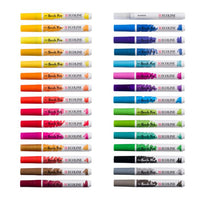 Krupni kadar vrhova Ecoline Brush Pen flomastera koji pokazuju fleksibilnost i intenzitet osnovnih boja.