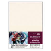 Akvarel papir A3 (29,7х42cm), 10 listova, sitnozrni, 200g/m2, ROSA STUDIO — slika 1
