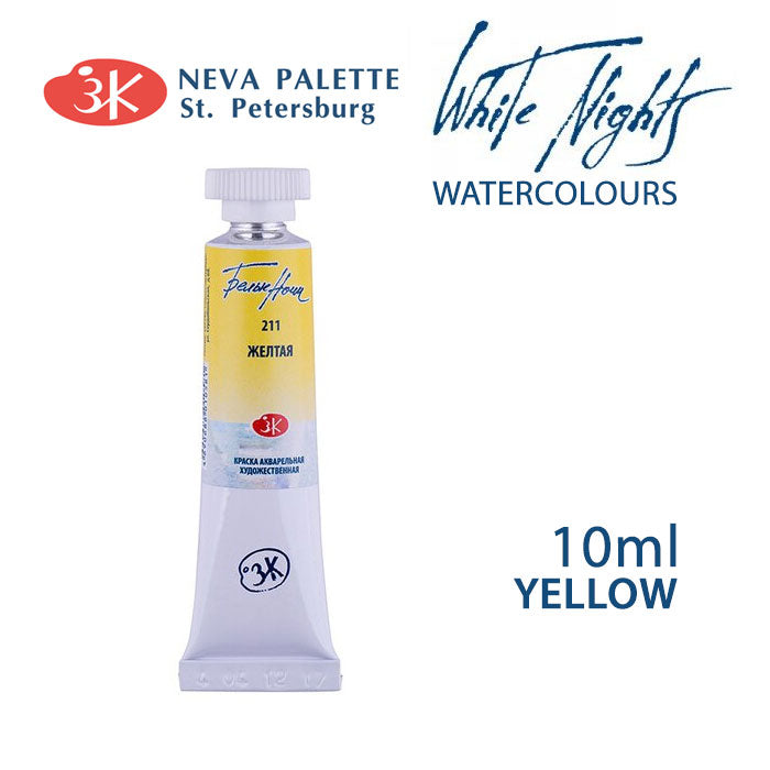 Akvarele White Nights 10 ml  - izaberite nijansu - Žuta
