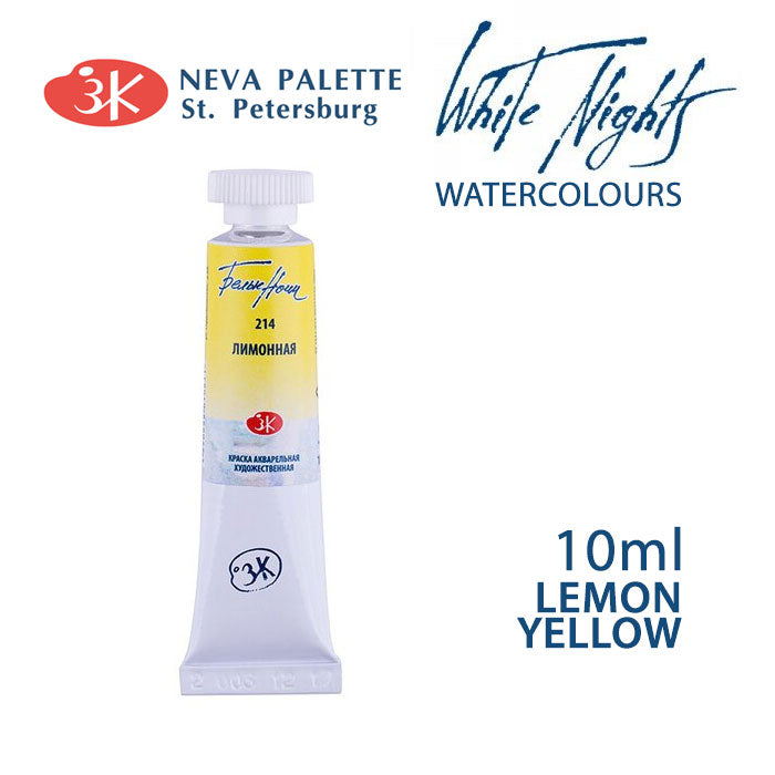 Akvarele White Nights 10 ml  - izaberite nijansu - Limun žuta