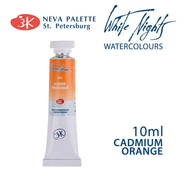 Akvarele White Nights 10 ml  - izaberite nijansu - Kadmij narandžasta